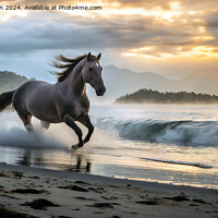 Buy canvas prints of The Palamino Stallion by Tom McPherson