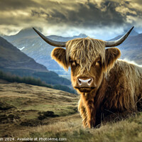 Buy canvas prints of Highland Cow by Tom McPherson