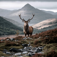 Buy canvas prints of Highland Stag by Tom McPherson