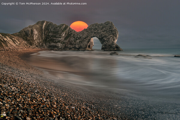 Sunset at Durdle Door  Picture Board by Tom McPherson