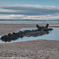 Buy canvas prints of Burghead Bay Wreck by Tom McPherson