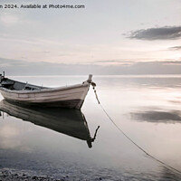 Buy canvas prints of The Lone Boat by Tom McPherson