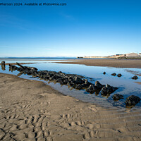 Buy canvas prints of Burghead Bay Wreck by Tom McPherson