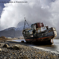 Buy canvas prints of Corpach Wreck by Tom McPherson