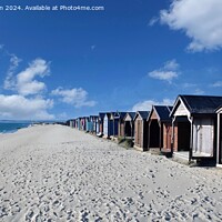 Buy canvas prints of West Wittering Beach Huts by Tom McPherson