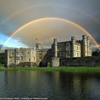 Buy canvas prints of Double Rainbow over Leeds Castle by Tom McPherson