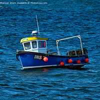 Buy canvas prints of Lobster Fishing Boat Burghead by Tom McPherson