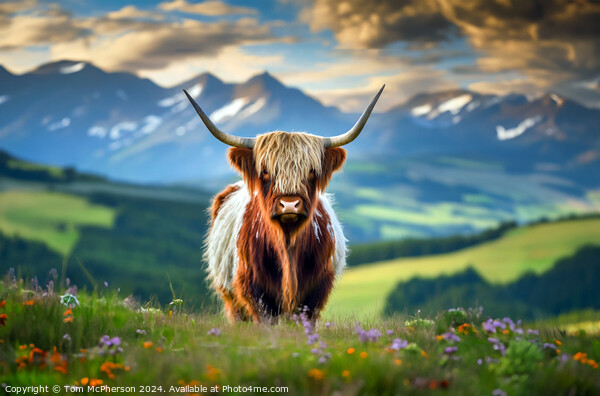 The Highland Cow  Picture Board by Tom McPherson