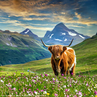 Buy canvas prints of The Highland Cow  by Tom McPherson