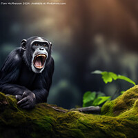Buy canvas prints of The chimpanzee by Tom McPherson