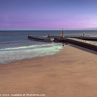 Buy canvas prints of Whitby Piers by Tom McPherson