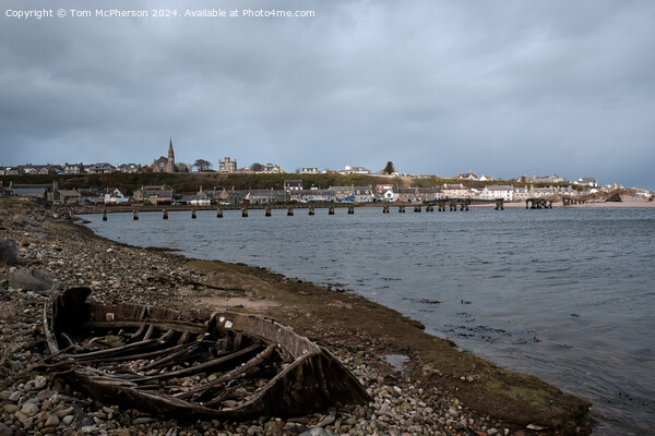 Lossiemouth footbridge (remains of) Picture Board by Tom McPherson