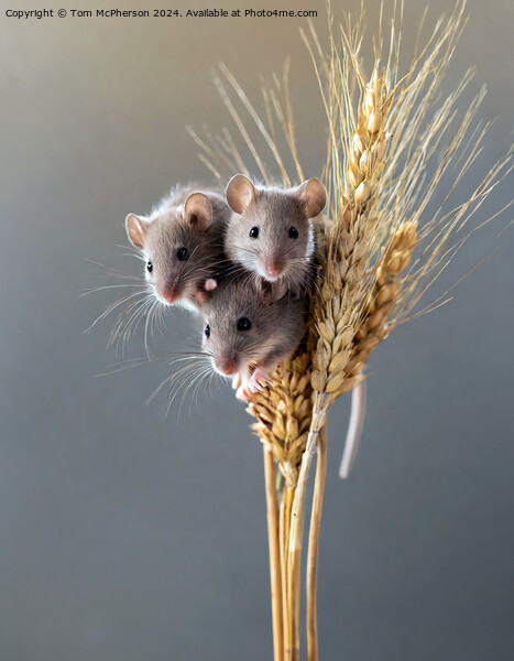 Harvest Mouse   Picture Board by Tom McPherson