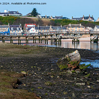 Buy canvas prints of Lossiemouth footbridge (remains)  by Tom McPherson