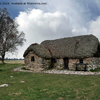 Buy canvas prints of Leanach Cottage, Culloden Battlefield by Tom McPherson