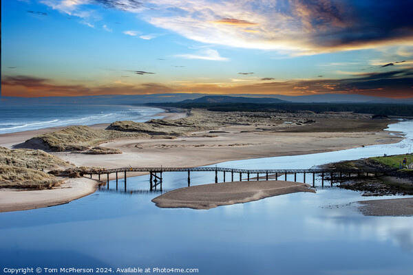 The Old Footbridge at Lossiemouth Picture Board by Tom McPherson