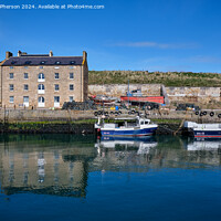 Buy canvas prints of Burghead harbour by Tom McPherson