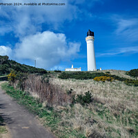 Buy canvas prints of Heading Up to Covesea Skerries Lighthouse by Tom McPherson