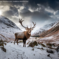 Buy canvas prints of The quintessential 'Monarch of the Glen’  by Tom McPherson
