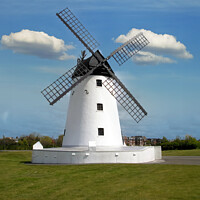 Buy canvas prints of Lytham Windmill  by Tom McPherson