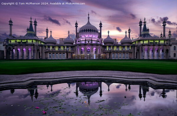 Evening Colours at the Royal Pavilion Brighton Picture Board by Tom McPherson