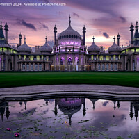 Buy canvas prints of Evening Colours at the Royal Pavilion Brighton by Tom McPherson