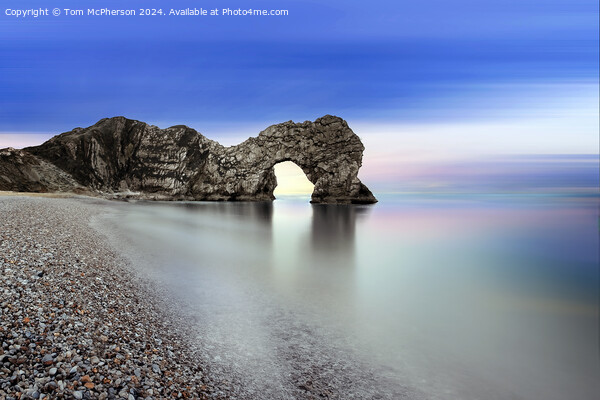 The Durdle Door rock Picture Board by Tom McPherson
