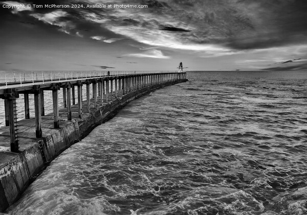 Whitby Pier Picture Board by Tom McPherson