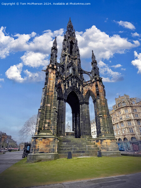 The Scott Monument  Picture Board by Tom McPherson