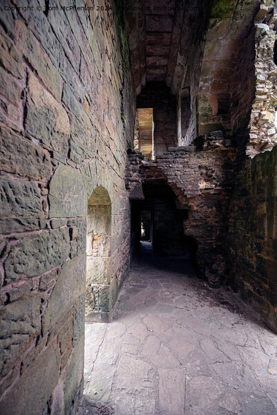 Duffus Castle Interior Picture Board by Tom McPherson