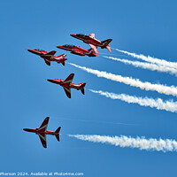 Buy canvas prints of Red Arrows at Lossiemouth by Tom McPherson
