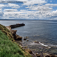 Buy canvas prints of Burghead North Pier by Tom McPherson