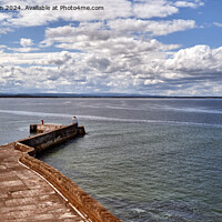 Buy canvas prints of Burghead Pier and Bay by Tom McPherson