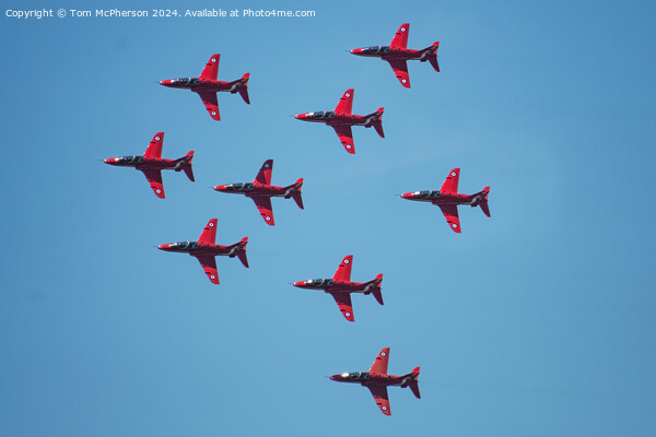 Red Arrows Display Team Picture Board by Tom McPherson