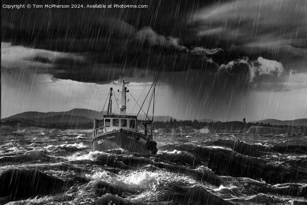 Oceana in the storm Picture Board by Tom McPherson