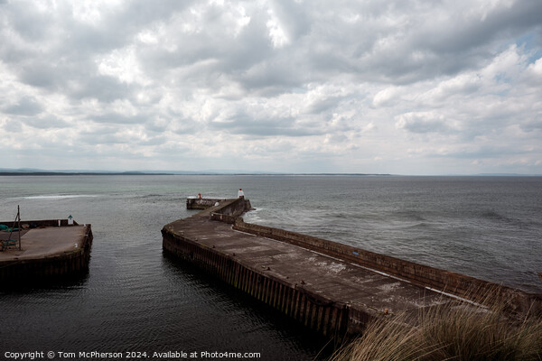 Burghead Harbour View Picture Board by Tom McPherson