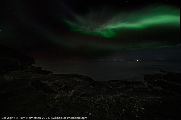Aurora at Burghead Picture Board by Tom McPherson