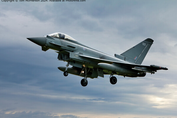 Typhoon FGR.Mk 4 - Flying Grace Picture Board by Tom McPherson