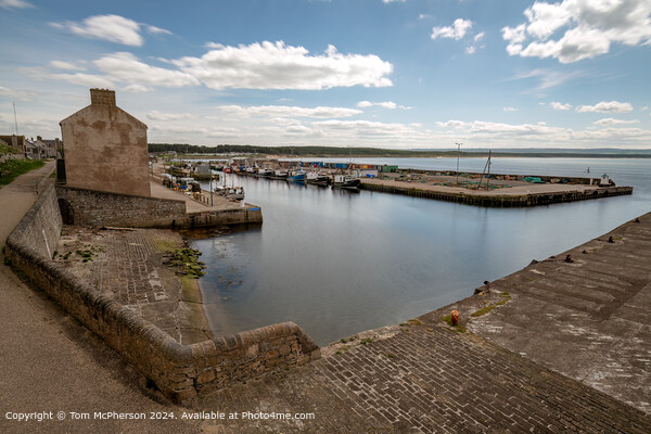 Burghead Harbour Nautical Scene Picture Board by Tom McPherson