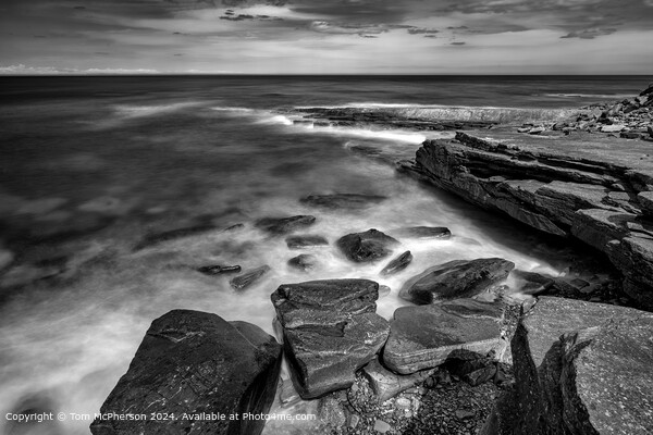 Burghead Seascape 307 Picture Board by Tom McPherson