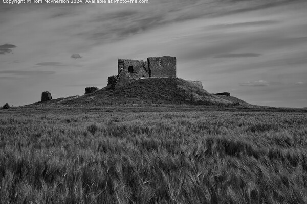 Duffus Castle Nostalgic Black and White Picture Board by Tom McPherson