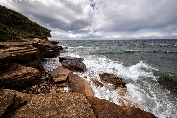 Moray Firth Waves Picture Board by Tom McPherson
