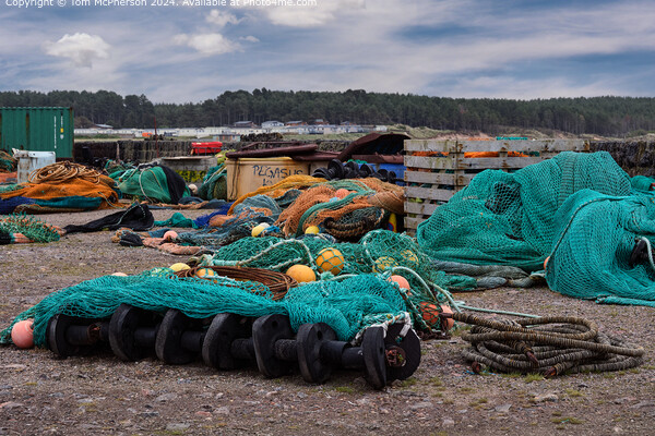 Harbour Nets Creels Buoys Picture Board by Tom McPherson