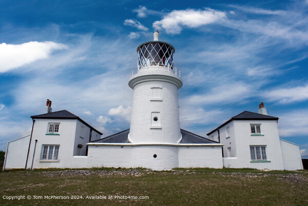 Caldey Island Lighthouse Architecture Picture Board by Tom McPherson