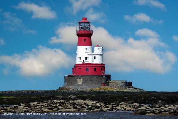 Longstone Lighthouse Architecture Picture Board by Tom McPherson