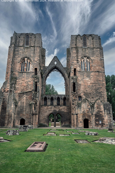 Elgin Cathedral Gothic Architecture Picture Board by Tom McPherson