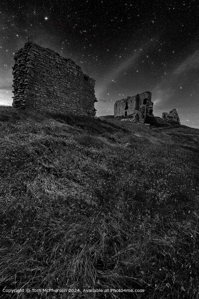 Duffus Castle Night Sky Picture Board by Tom McPherson
