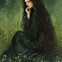 Buy canvas prints of Pagan Girl by Kia lydia