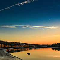 Buy canvas prints of River Medway at sunset by Kia lydia