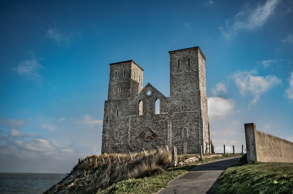 Reculver Towers Picture Board by Kia lydia